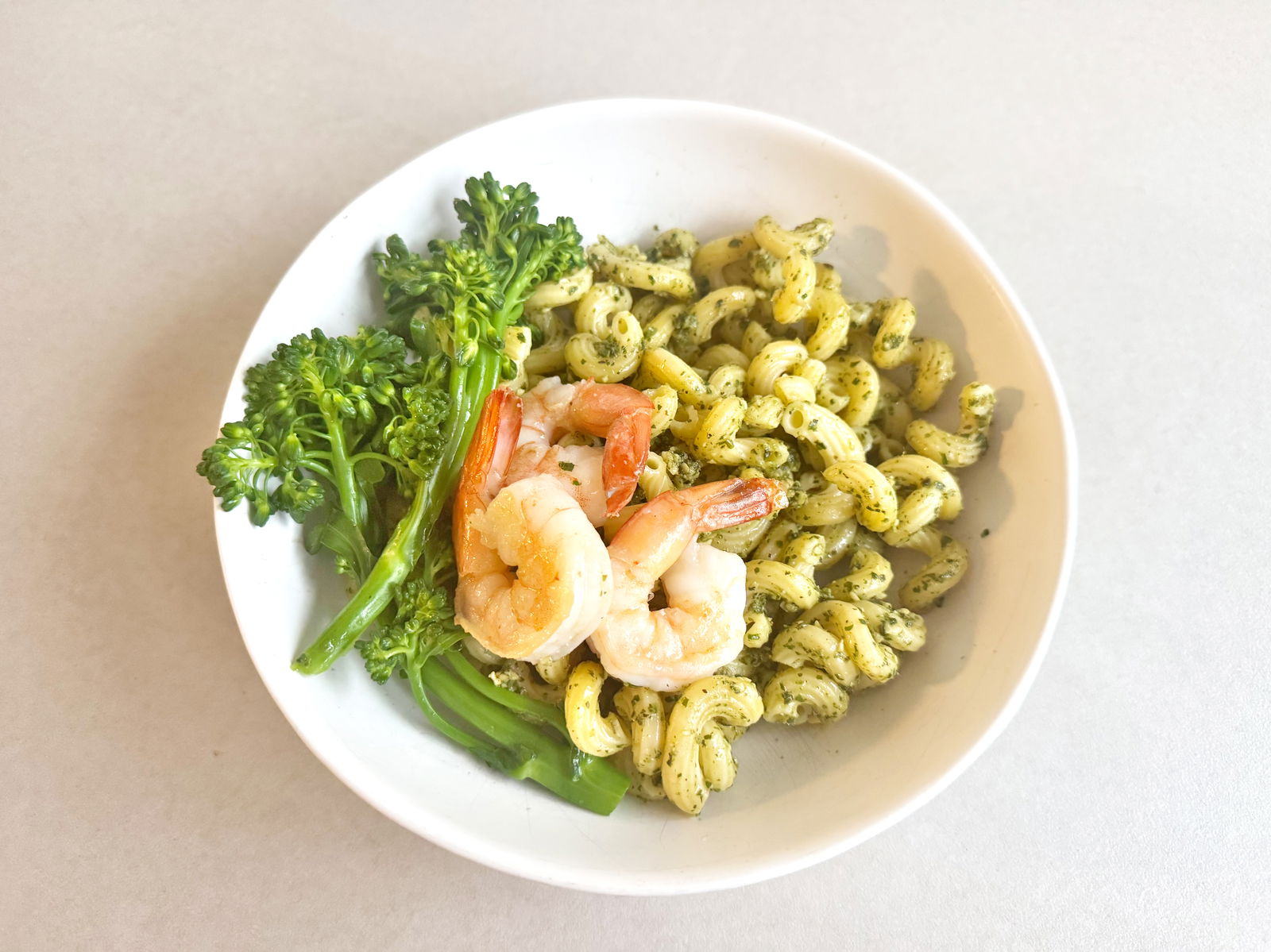 Prawn Pesto Cavatappi