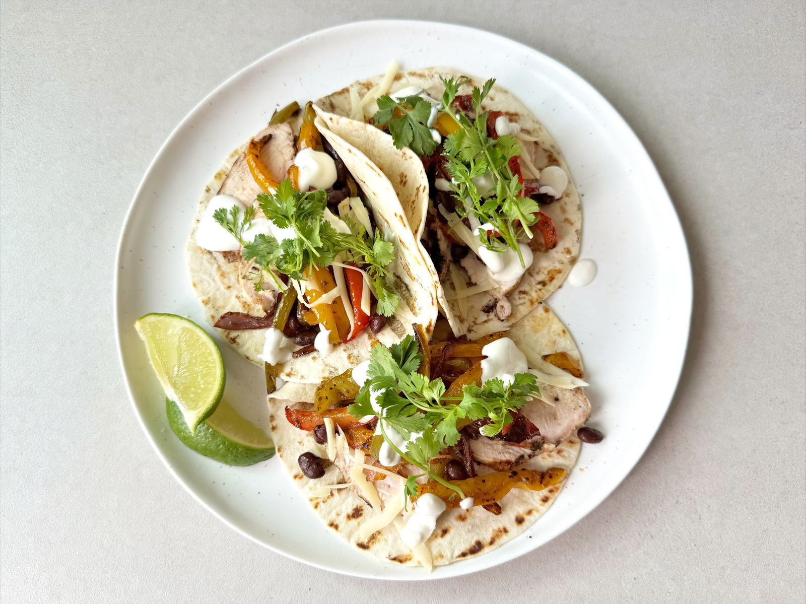 Grilled Chicken Fajitas