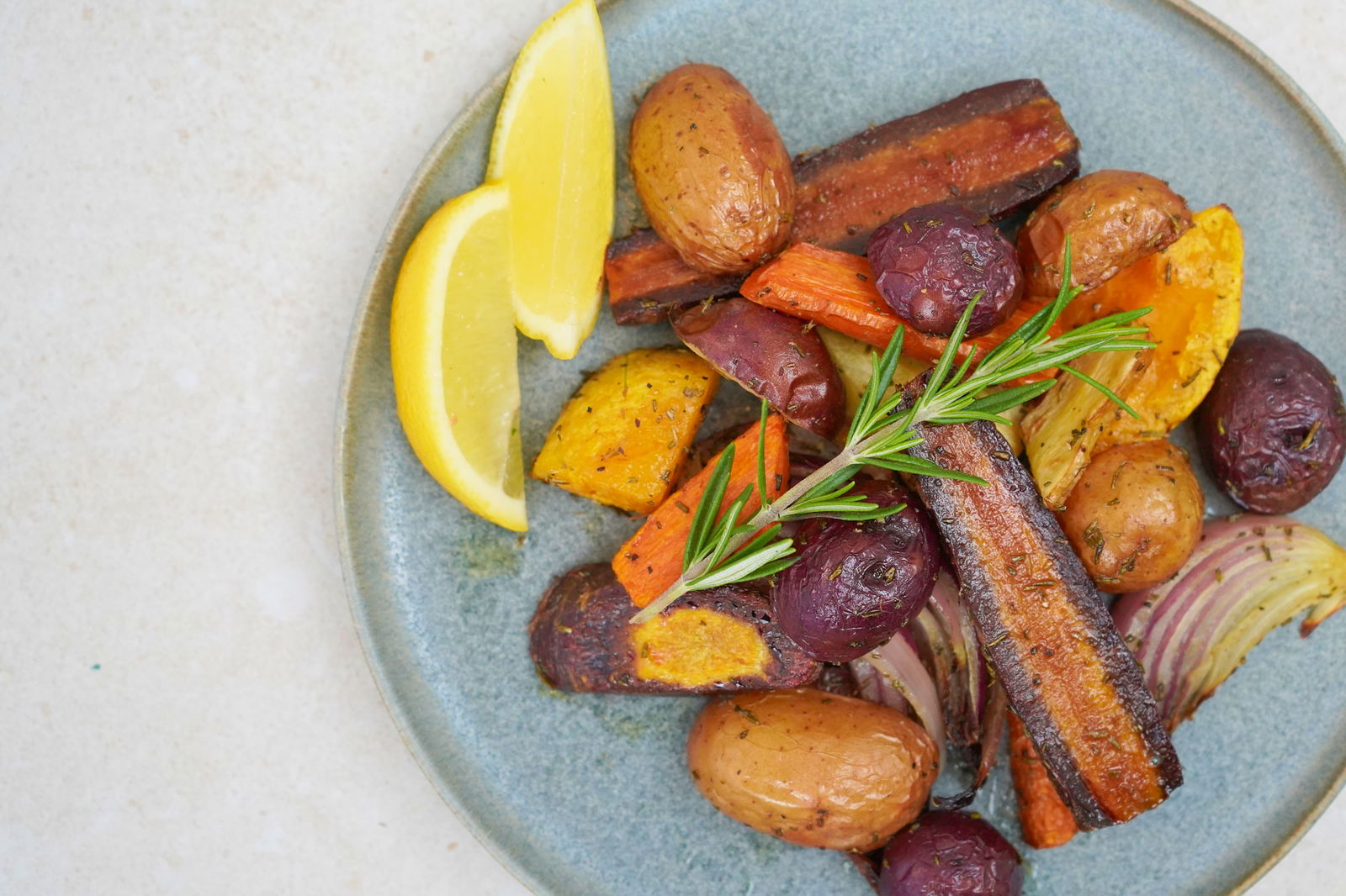 Rosemary Lemon Sheet Pan Veggies
