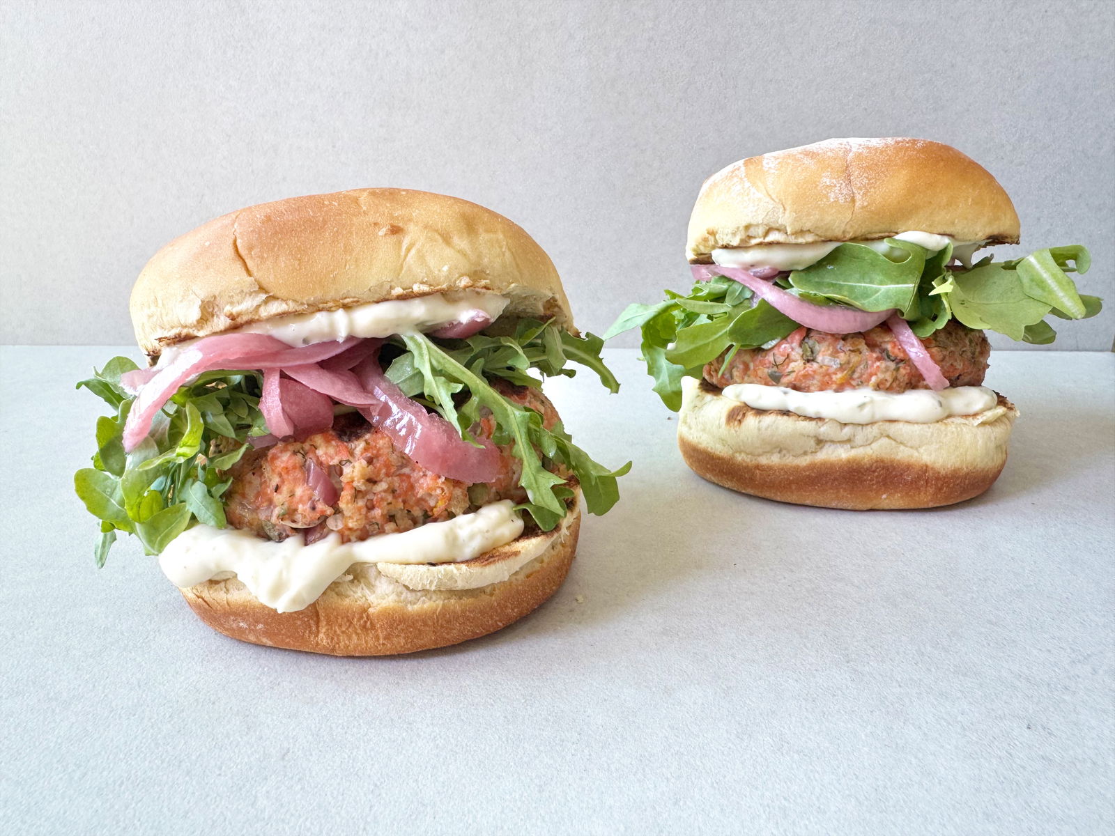 Lemon Caper Salmon Burgers