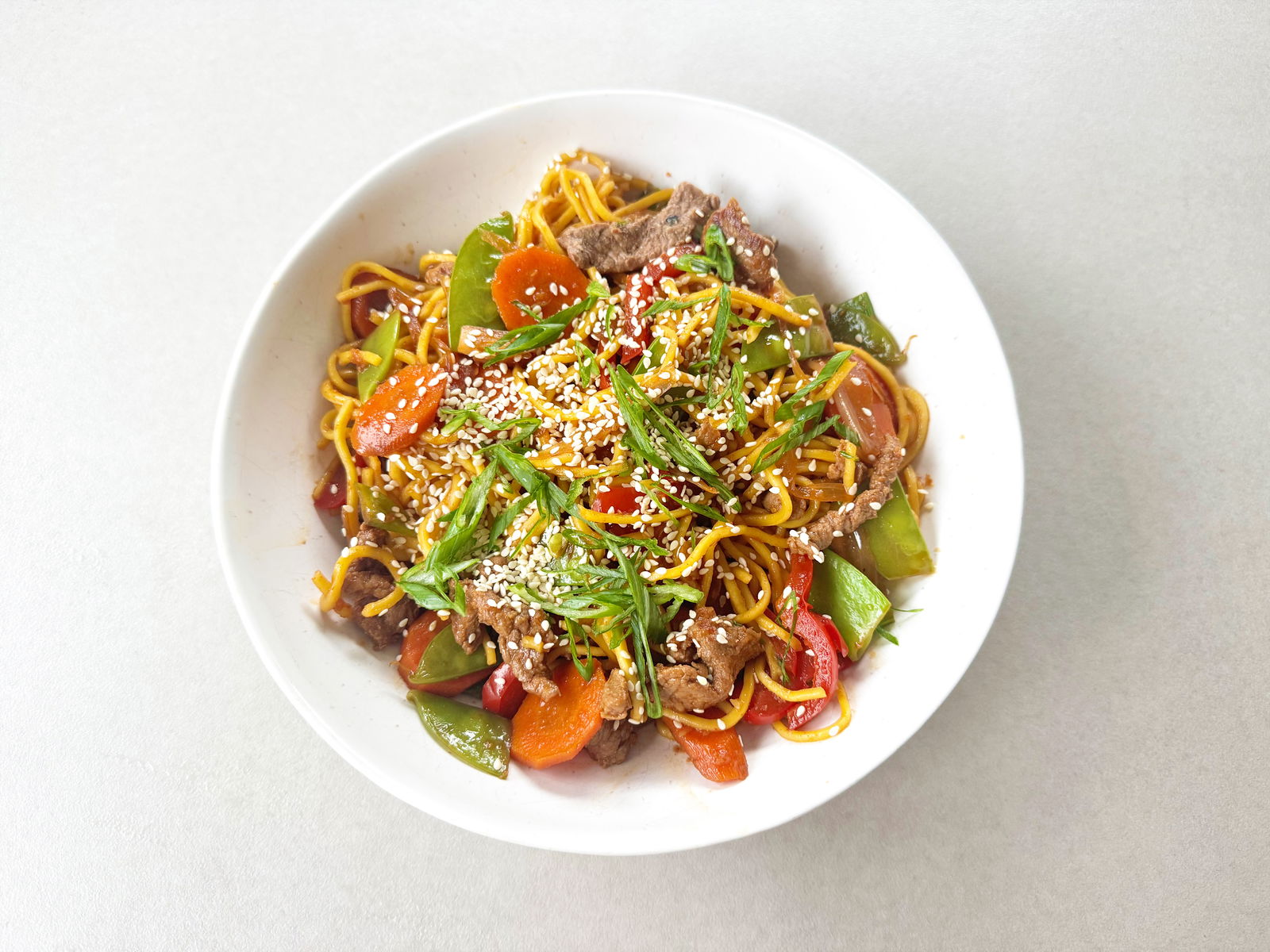 Sesame Beef Noodle Bowl
