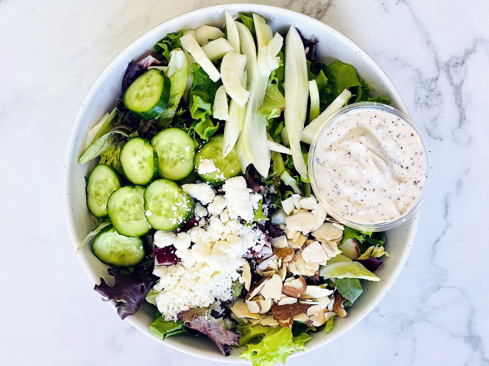 Cucumber Fennel and Feta Salad