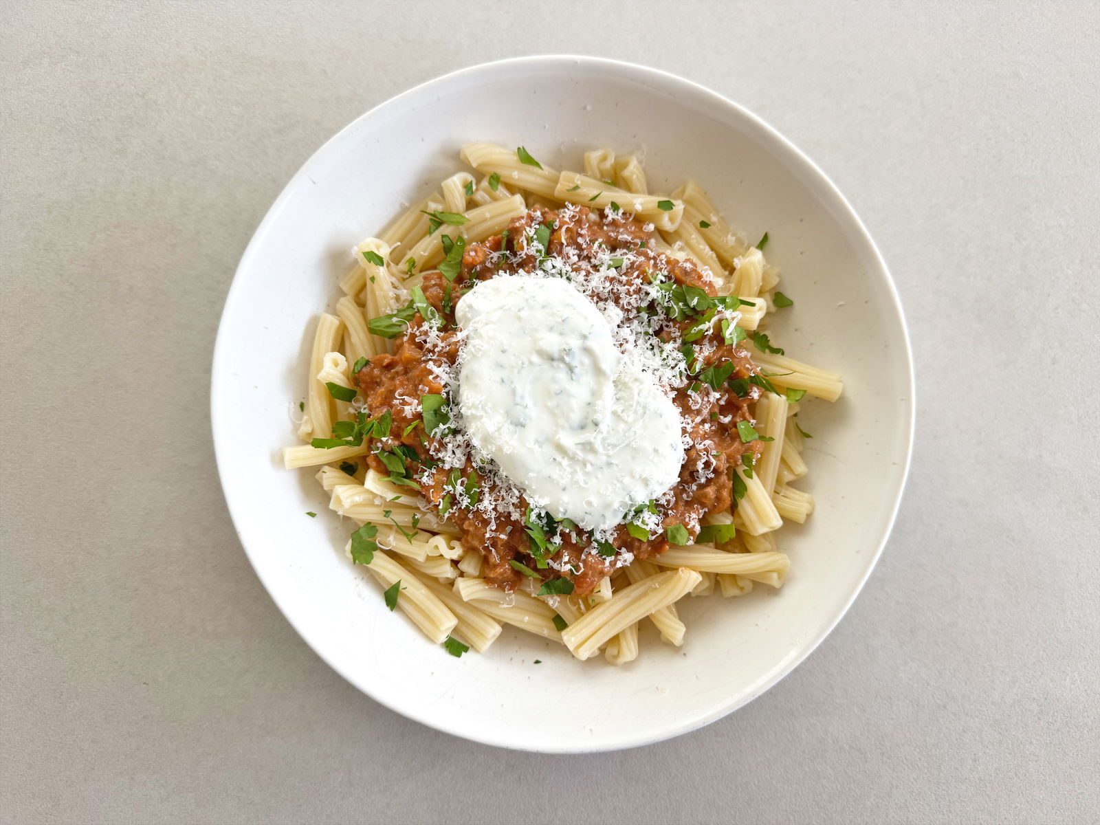 Moroccan Spiced Bolognese Pasta