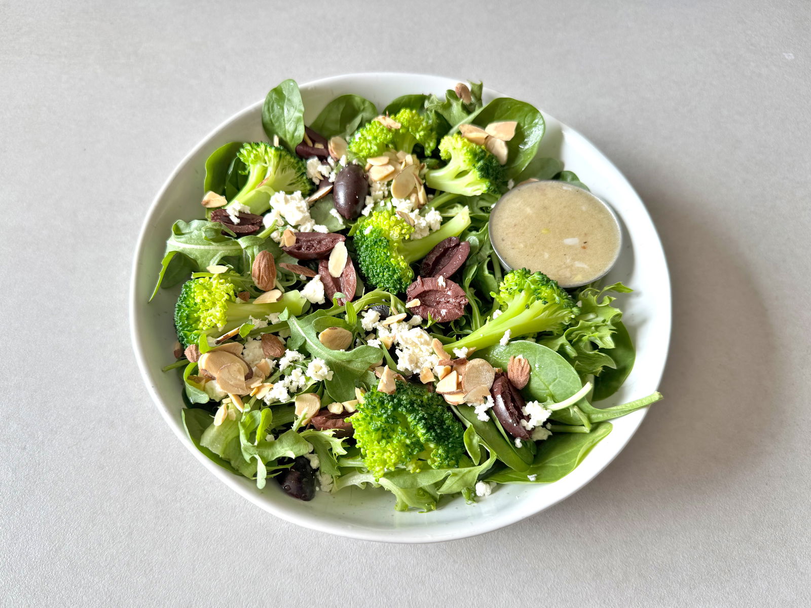 Roasted Broccoli Almond Salad