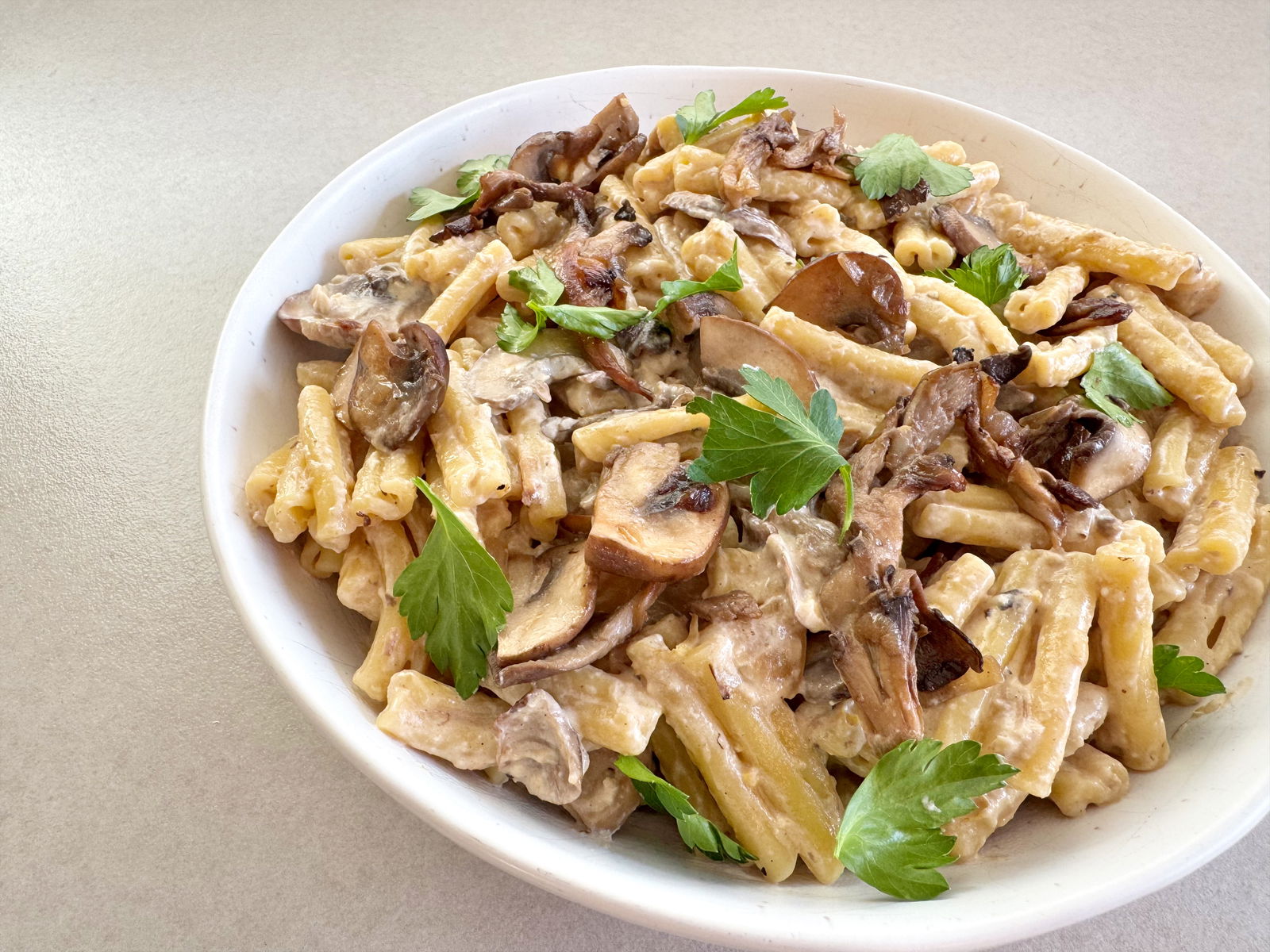 Mushroom Mascarpone Pasta